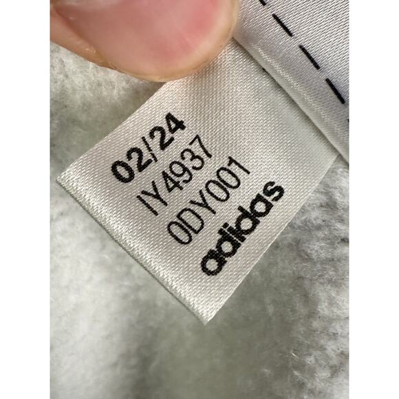 Adidas Originals Trefoil Essentials Crewneck Pullover Sweatshirt Gray Men Medium - Picture 7 of 8